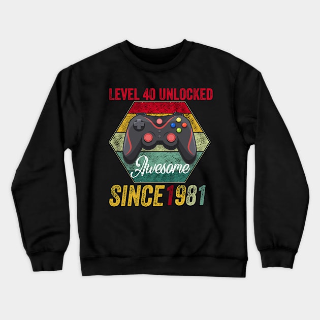 40th birthday gift Crewneck Sweatshirt by Design stars 5